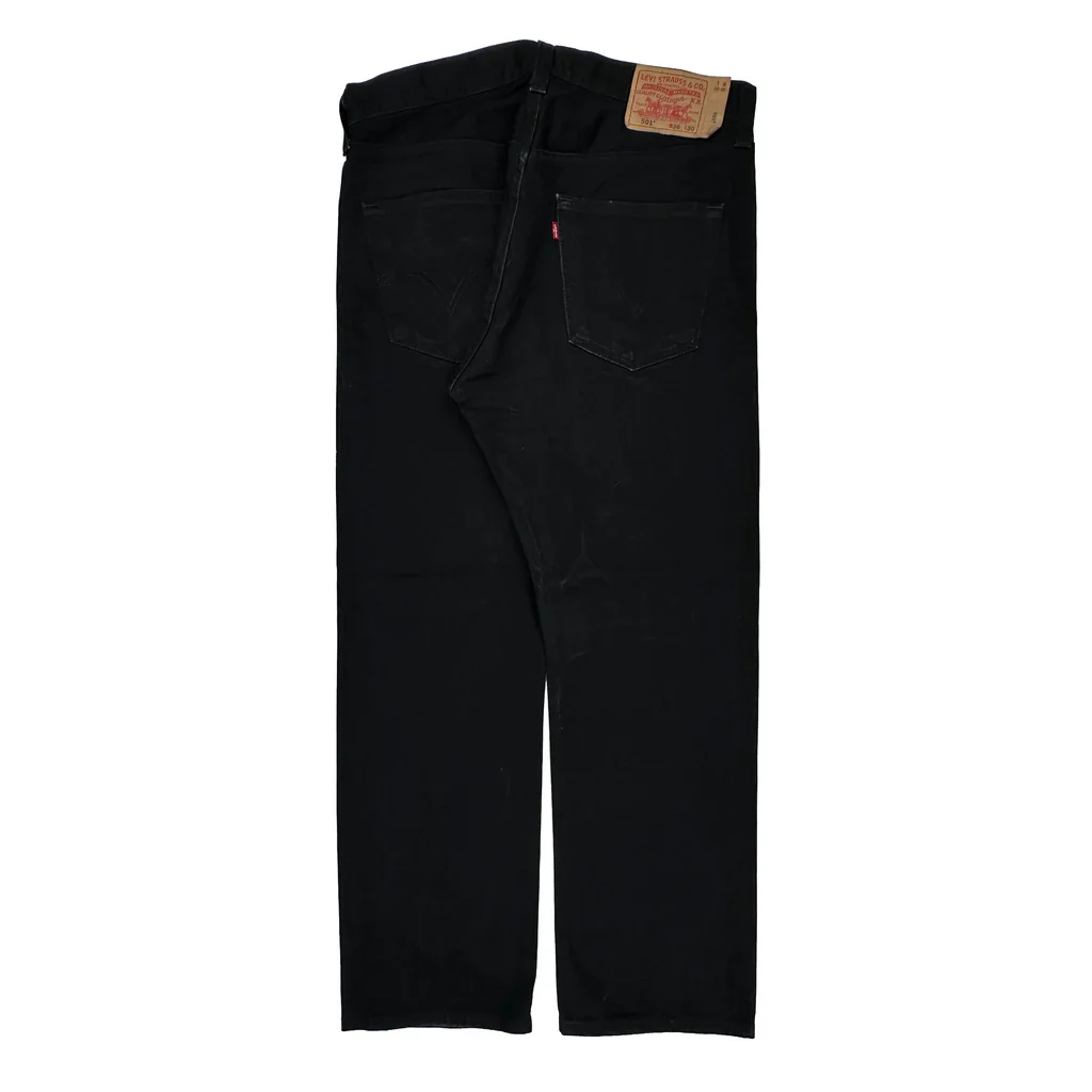 501 Levis Jeans - 34W 30L Black Cotton