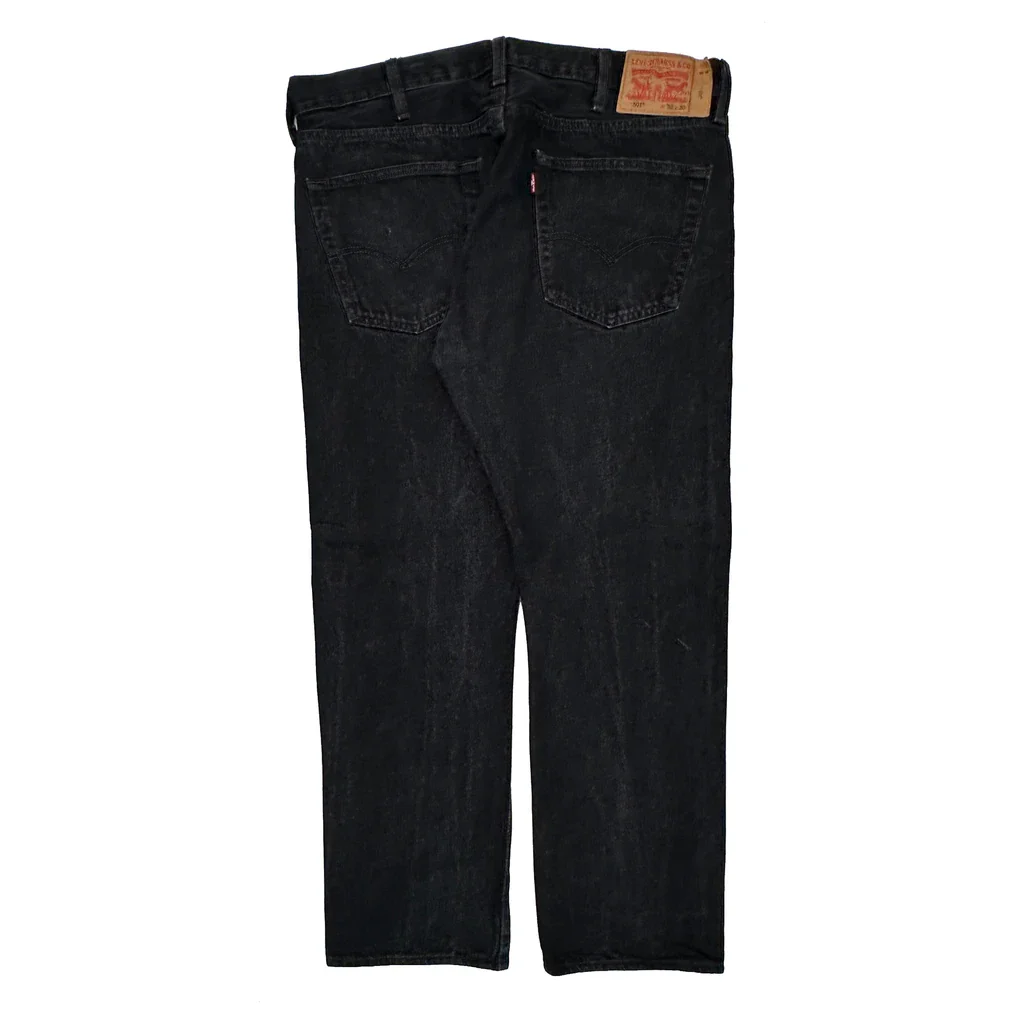 501 Levis Jeans - 37W 30L Black Cotton