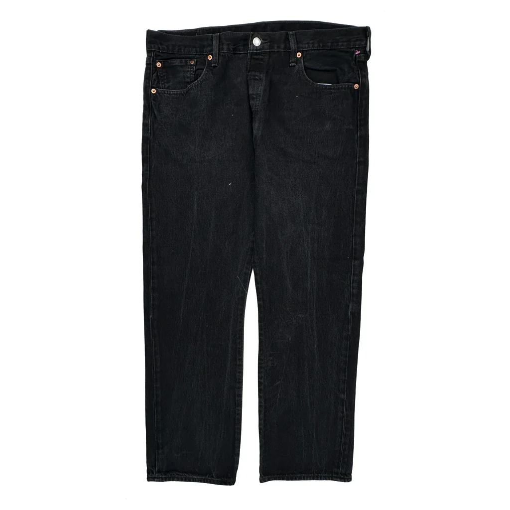 501 Levis Jeans - 37W 30L Black Cotton - Image 2