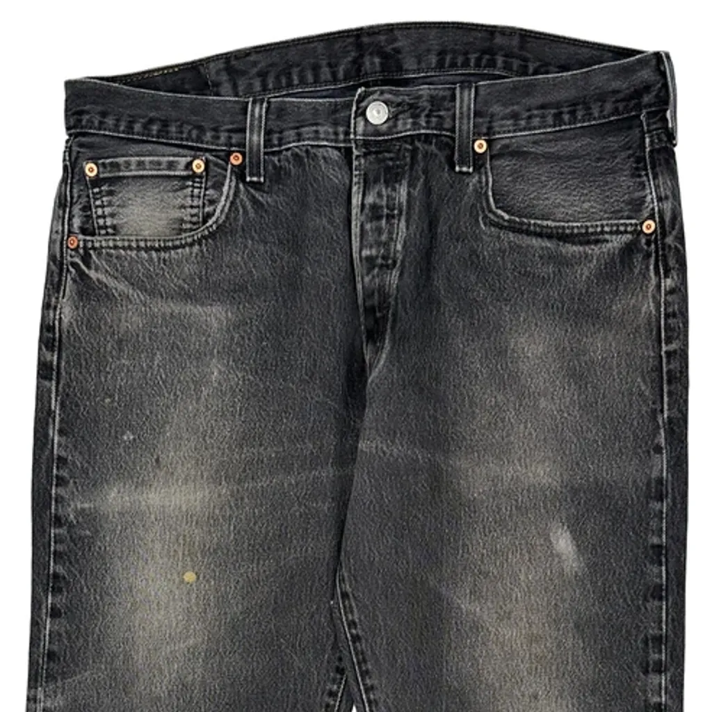 501 Levis Jeans - 38W 32L Black Cotton - Image 11