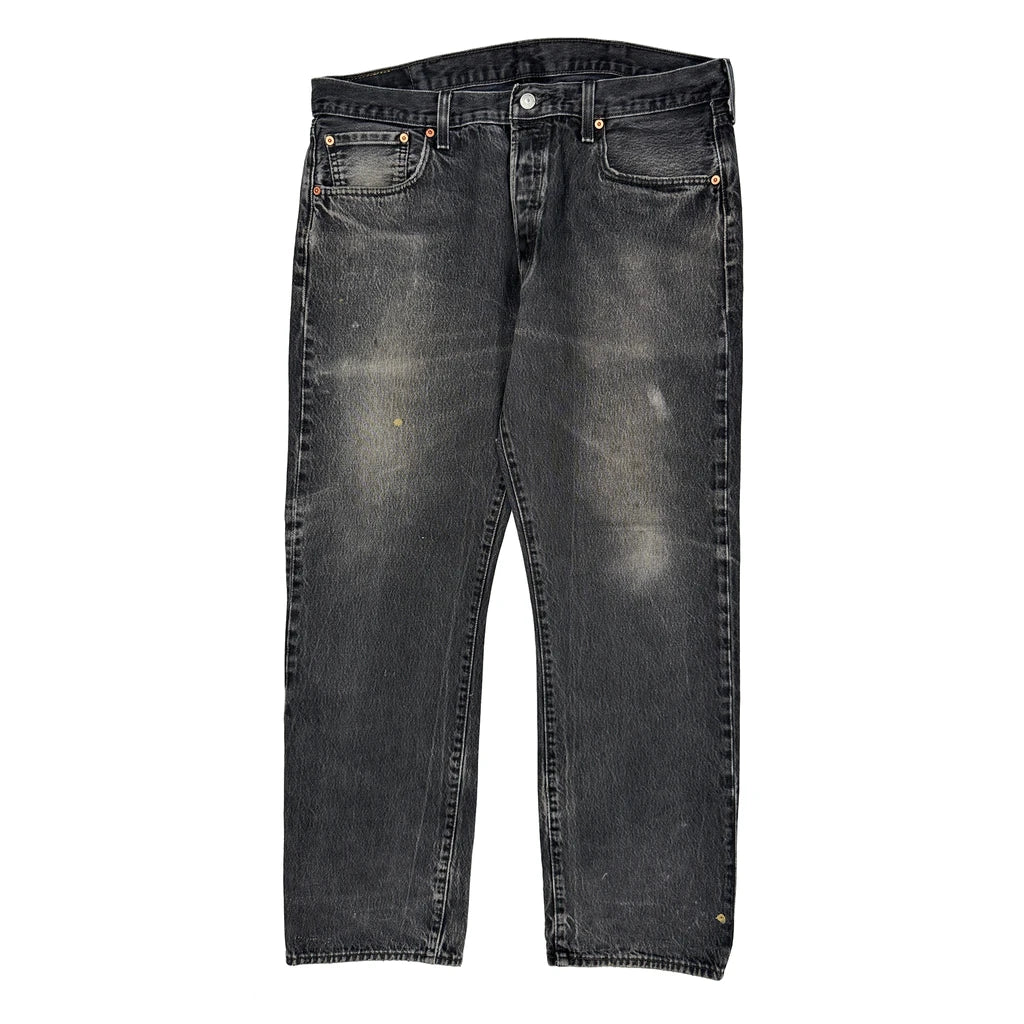 501 Levis Jeans - 38W 32L Black Cotton - Image 2