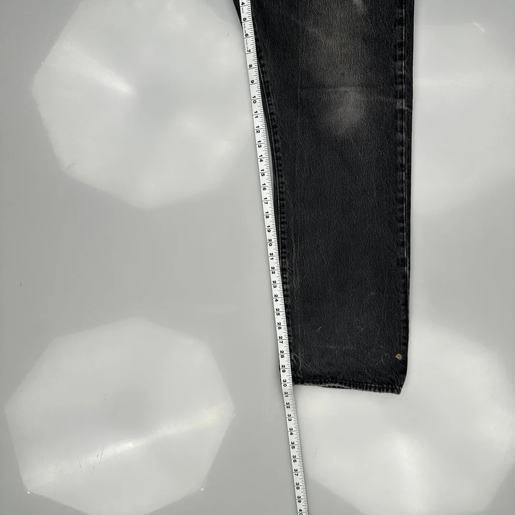 501 Levis Jeans - 38W 32L Black Cotton - Image 5