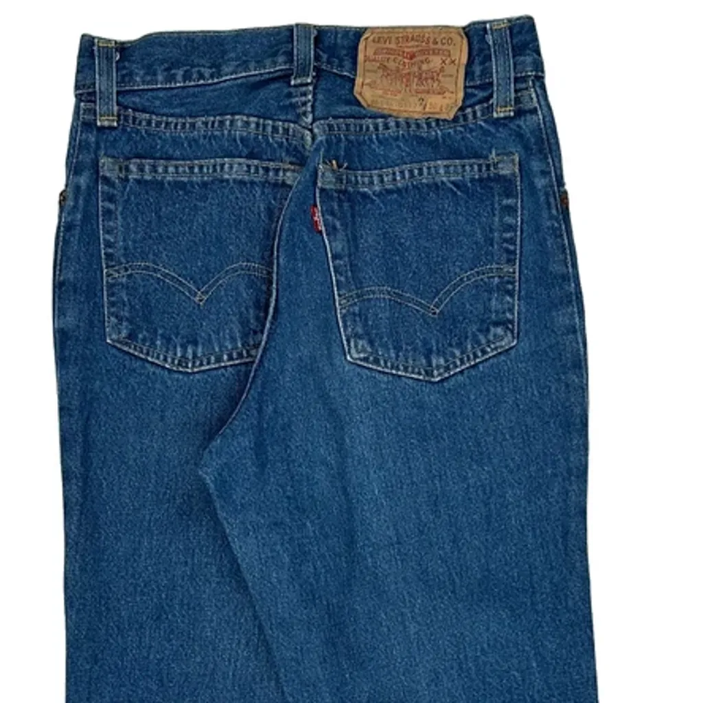 501 Levis Jeans - 26W 31L Blue Denim - Image 7