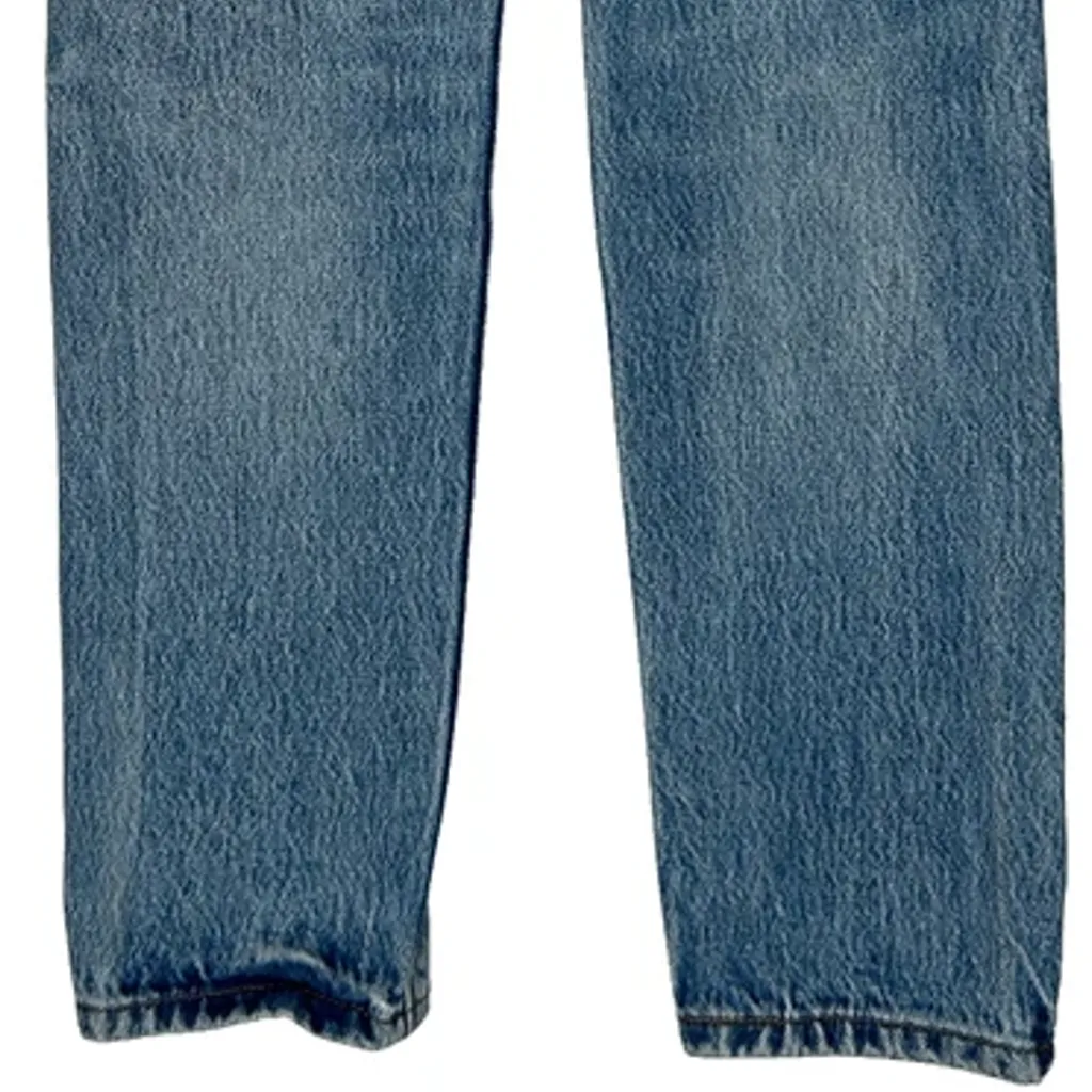 501 Levis Patch Repair Jeans - 27W 29L Blue Denim - Image 6