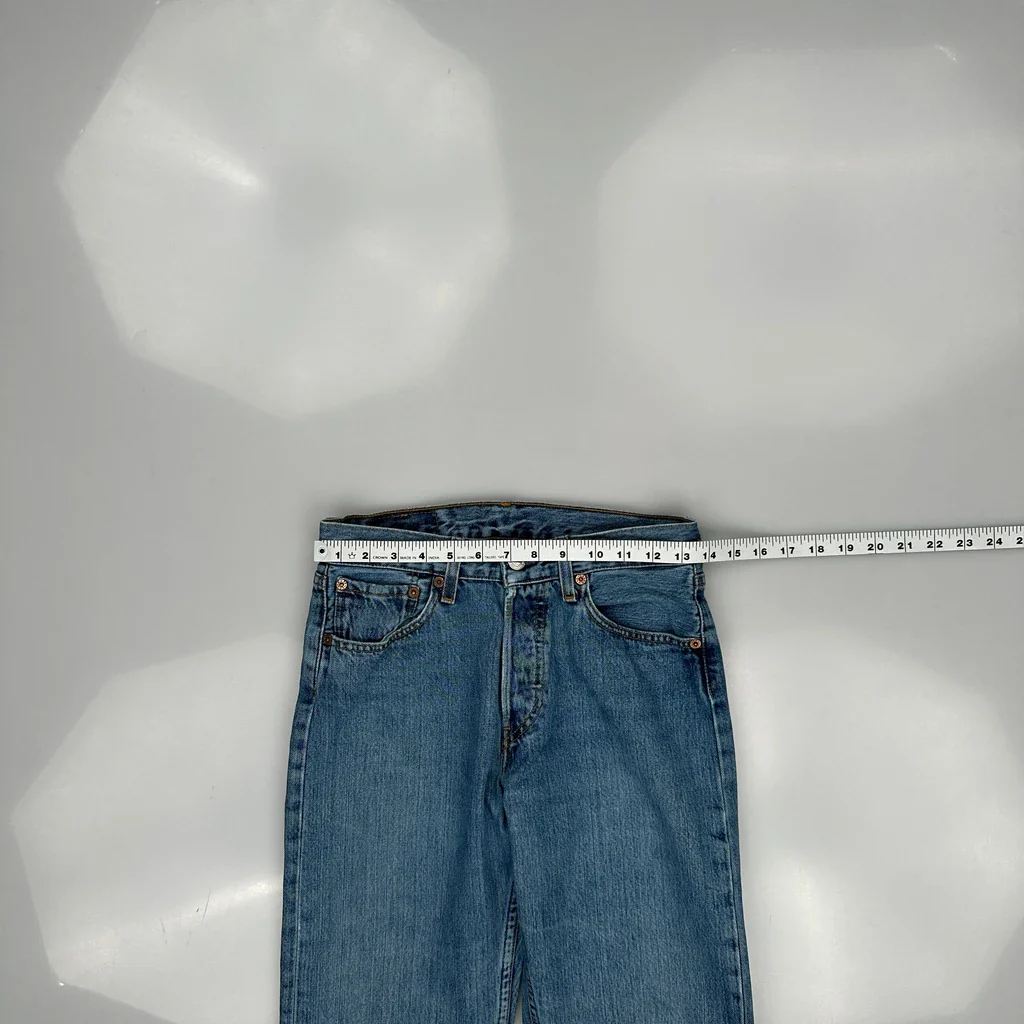 501 Levis Jeans - 28W 30L Blue Cotton - Image 3