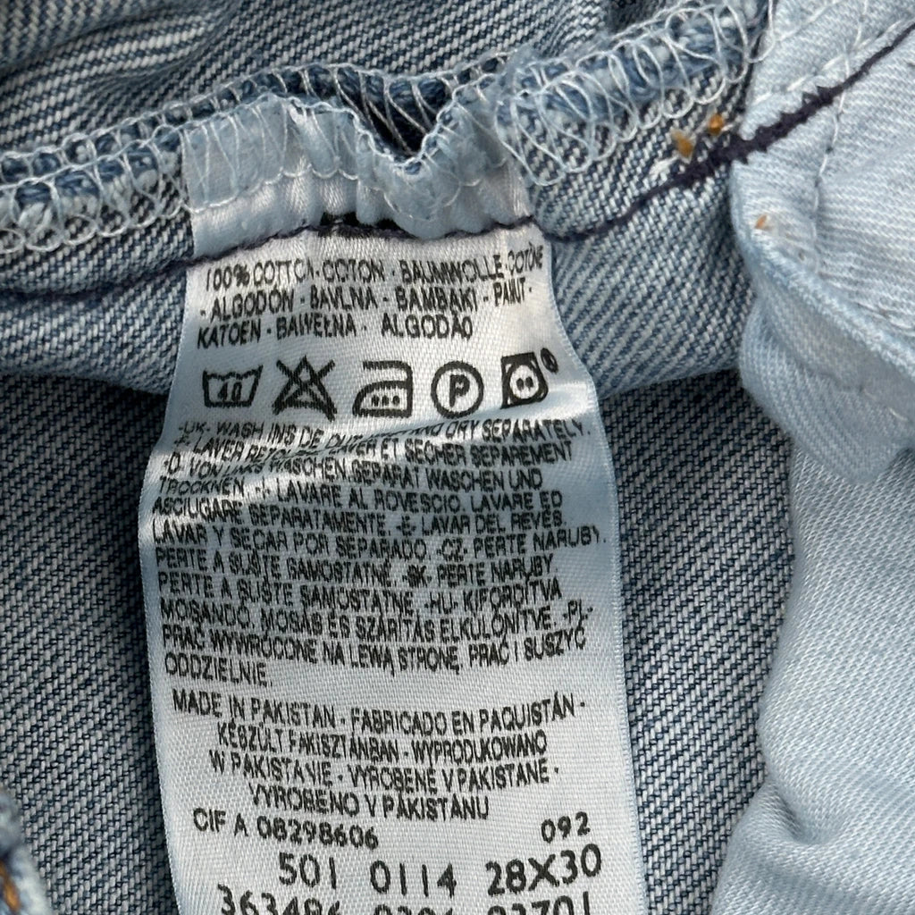 501 Levis Jeans - 28W 30L Blue Cotton - Image 6