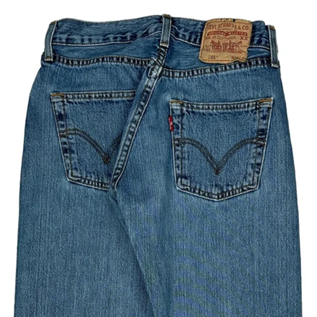 501 Levis Jeans - 28W 30L Blue Cotton - Image 8