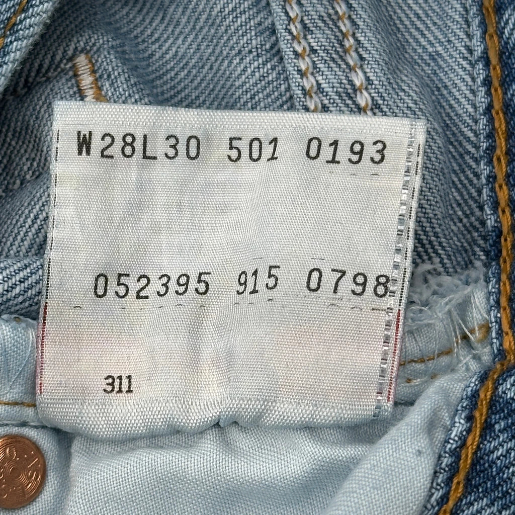 501 Levis Jeans - 28W 30L Blue Cotton - Image 6