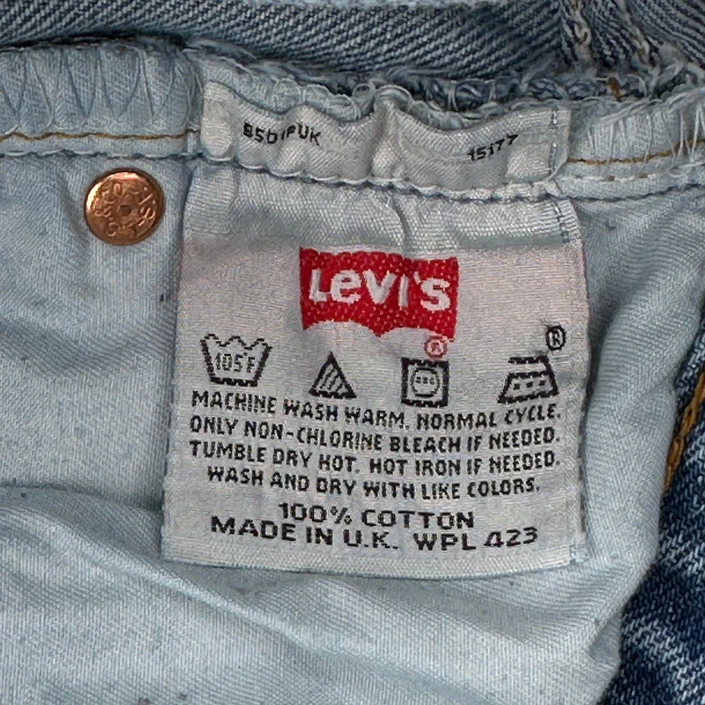 501 Levis Jeans - 28W 30L Blue Cotton - Image 7