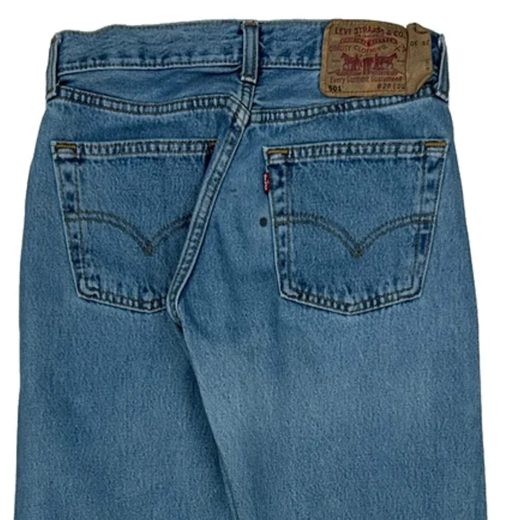 501 Levis Jeans - 28W 30L Blue Cotton - Image 9