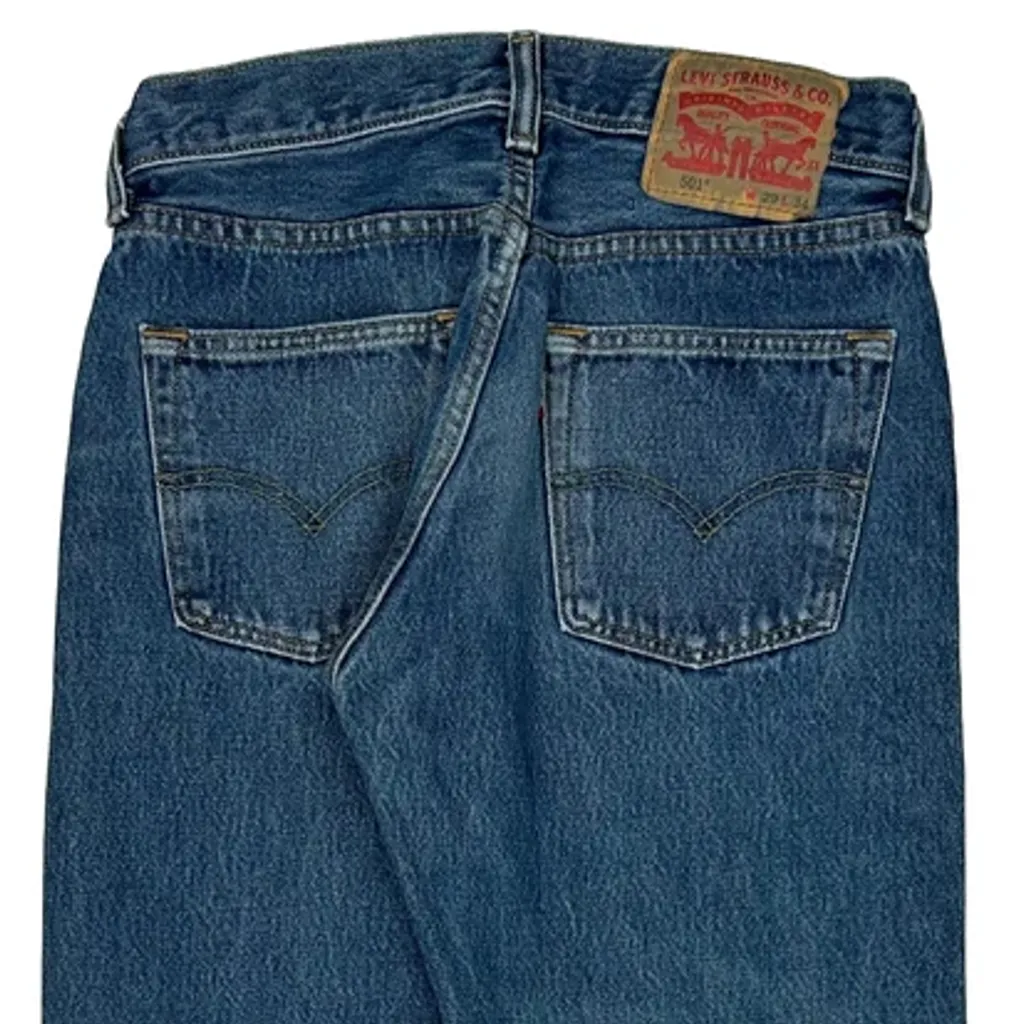501 Levis Jeans - 29W 34L Blue Denim - Image 7