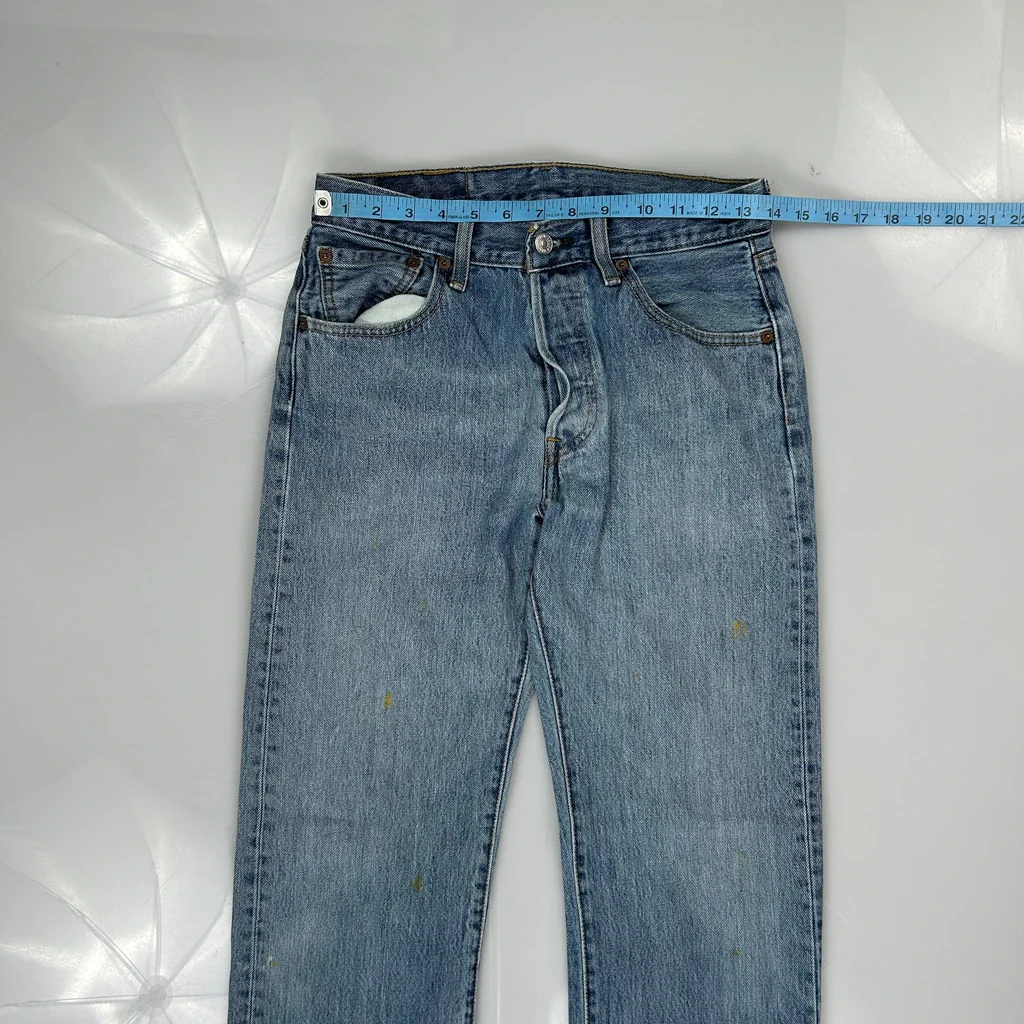 501 Levis Jeans - 29W 32L Blue Cotton - Image 3