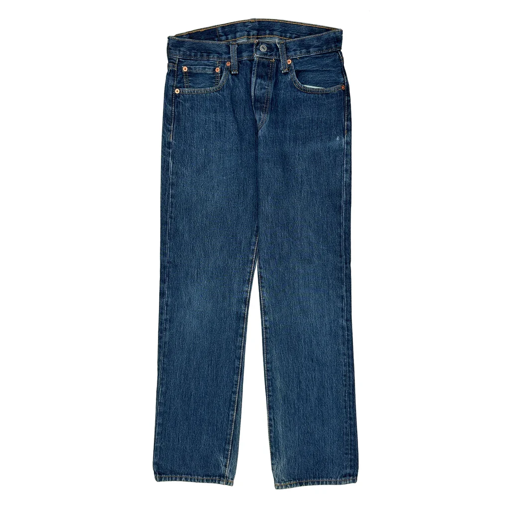 501 Levis Jeans - 29W 29L Blue Cotton - Image 2