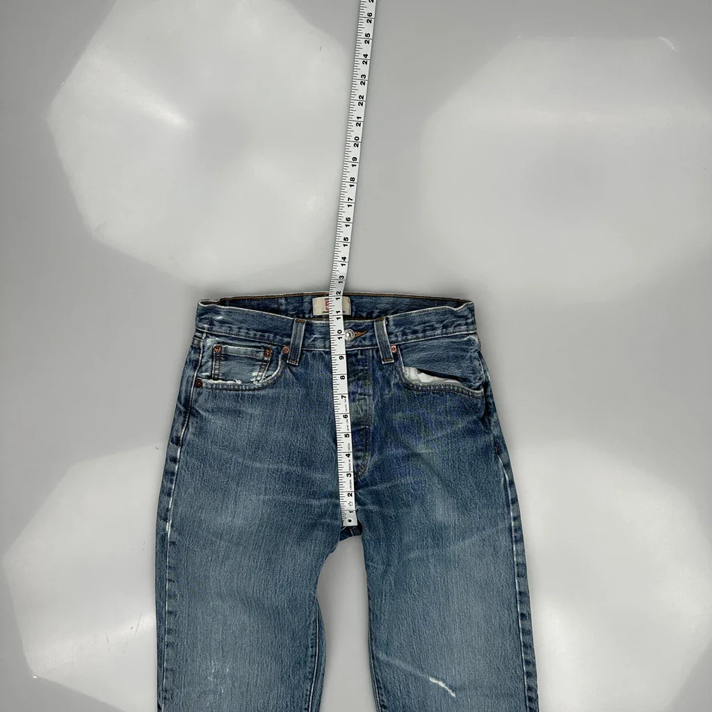 501 Levis Jeans - 30W 34L Blue Cotton - Image 4