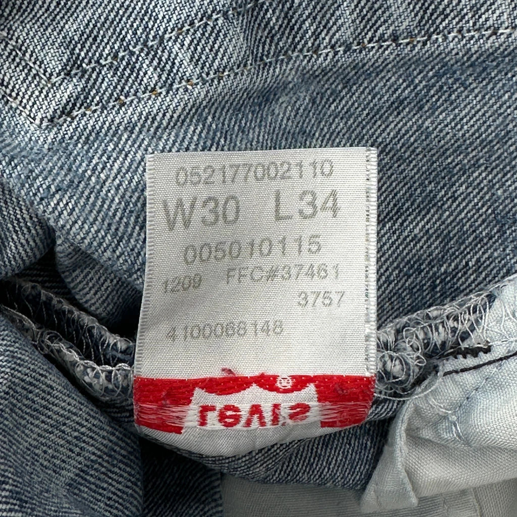 501 Levis Jeans - 30W 34L Blue Cotton - Image 6