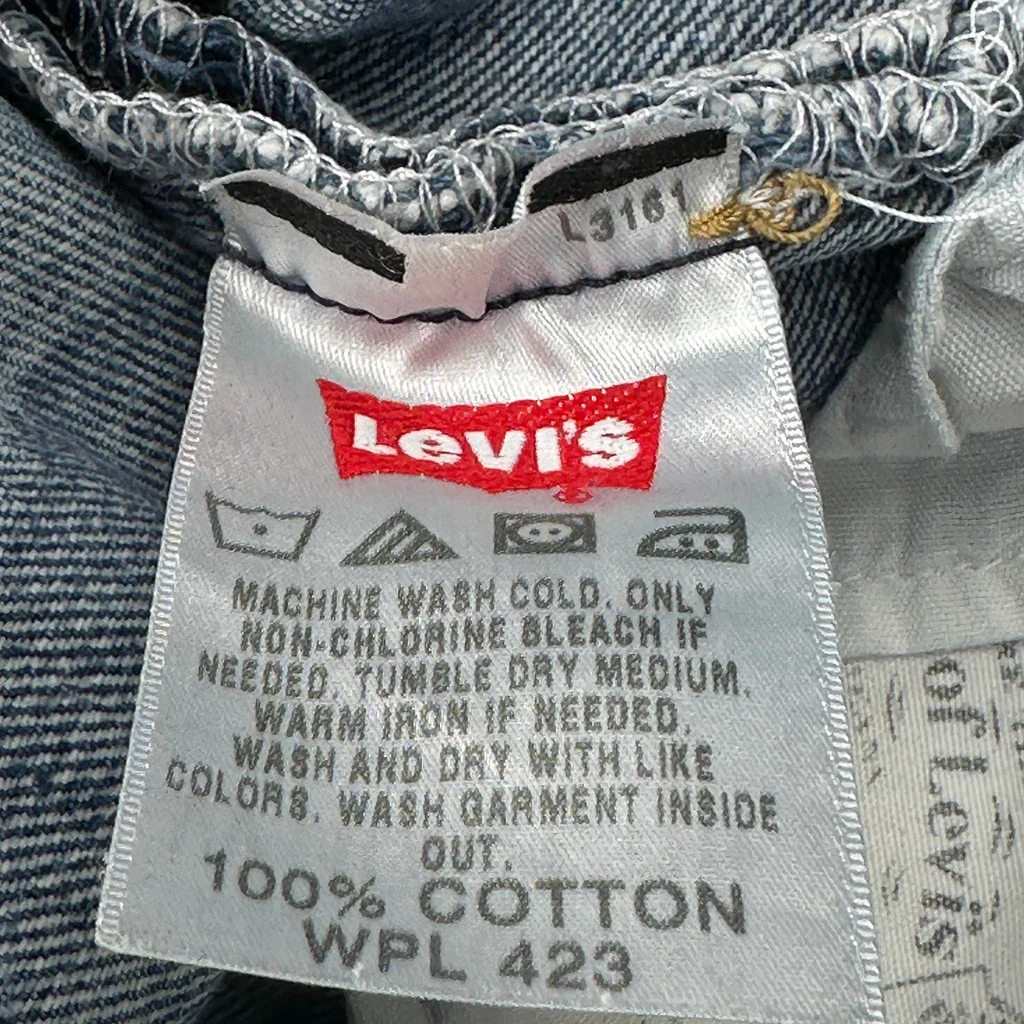 501 Levis Jeans - 30W 34L Blue Cotton - Image 7