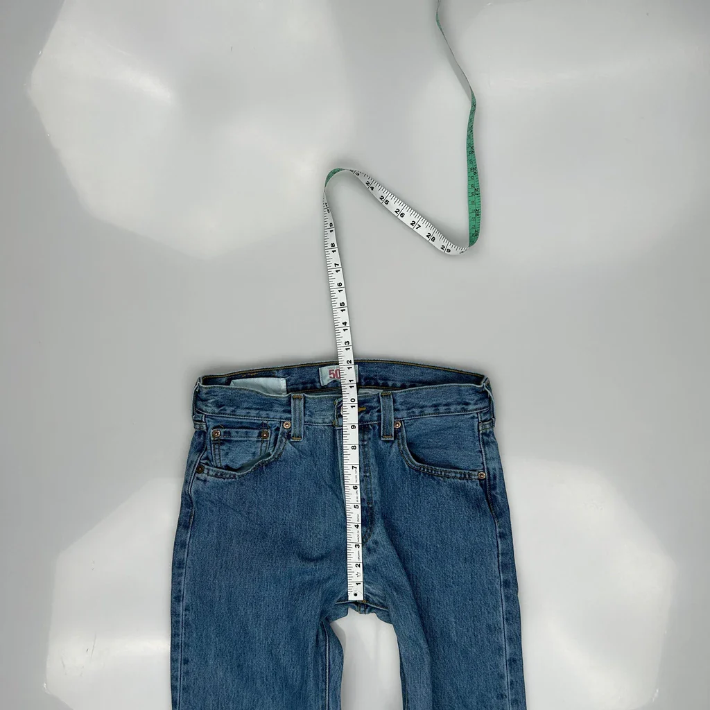 501 Levis Jeans - 30W 34L Blue Cotton - Image 5