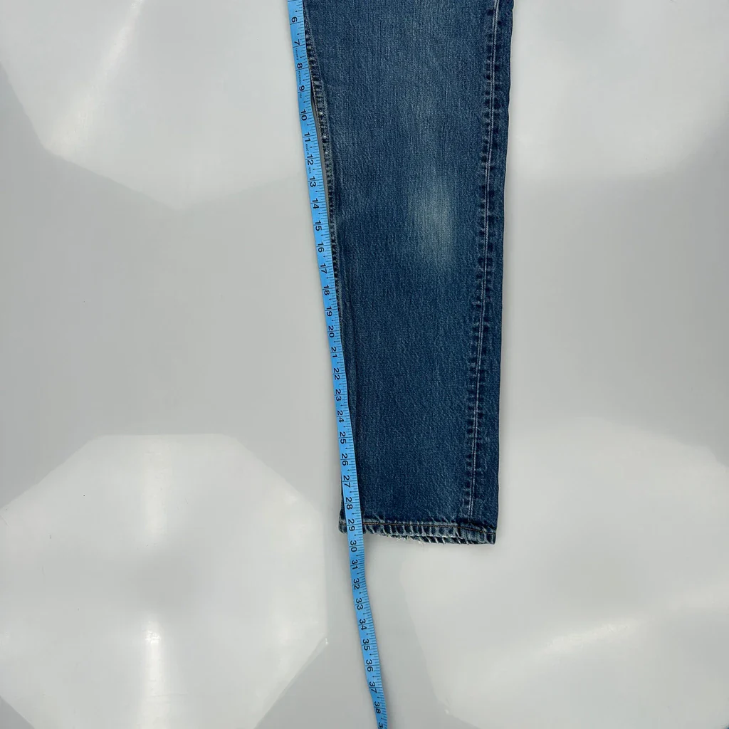 501 Levis Jeans - 30W 29L Blue Denim - Image 5