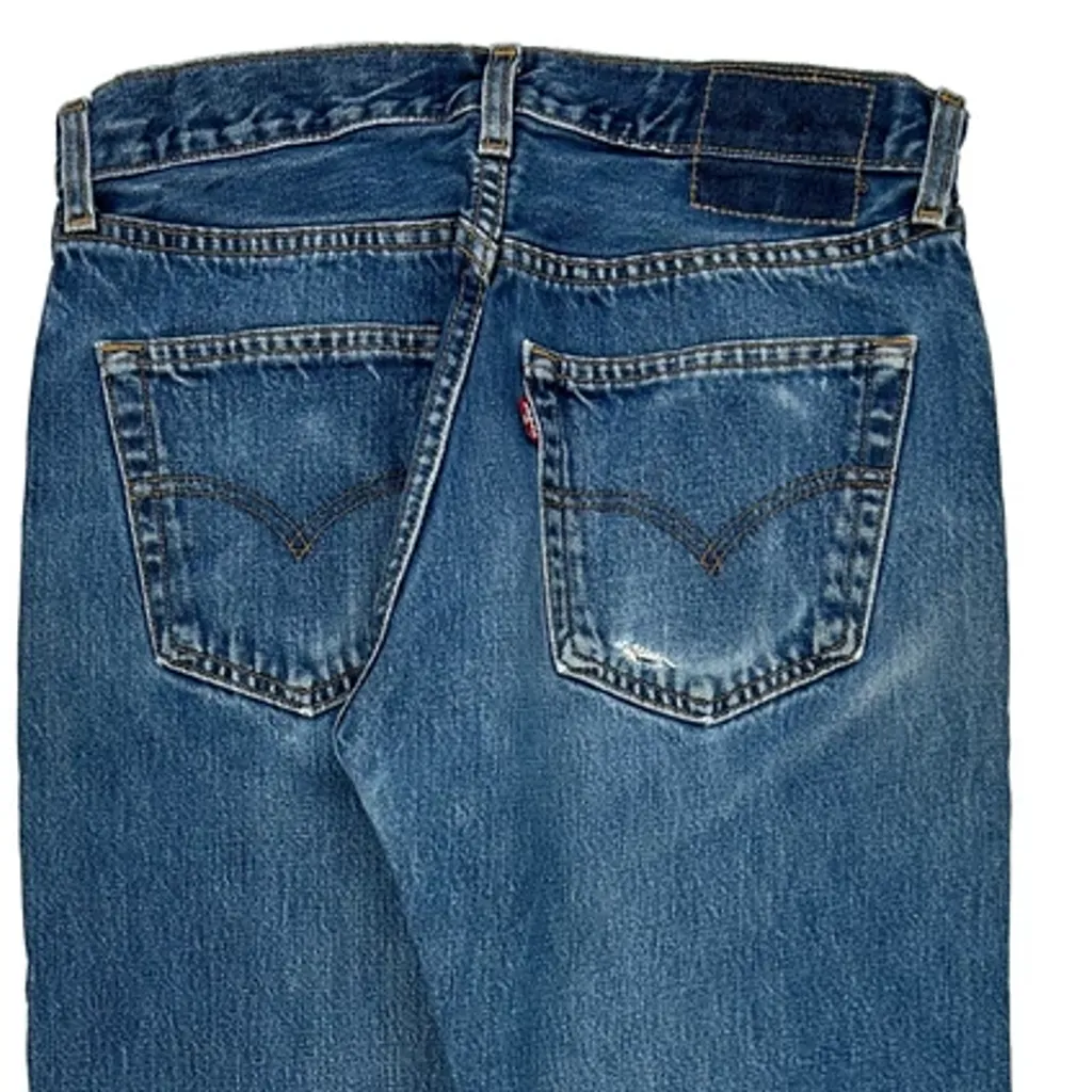 501 Levis Jeans - 30W 29L Blue Denim - Image 6