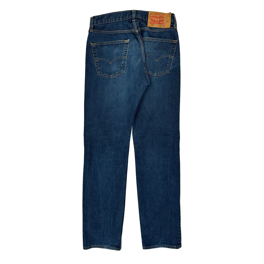 501 Levis Jeans - 30W 32L Blue Denim