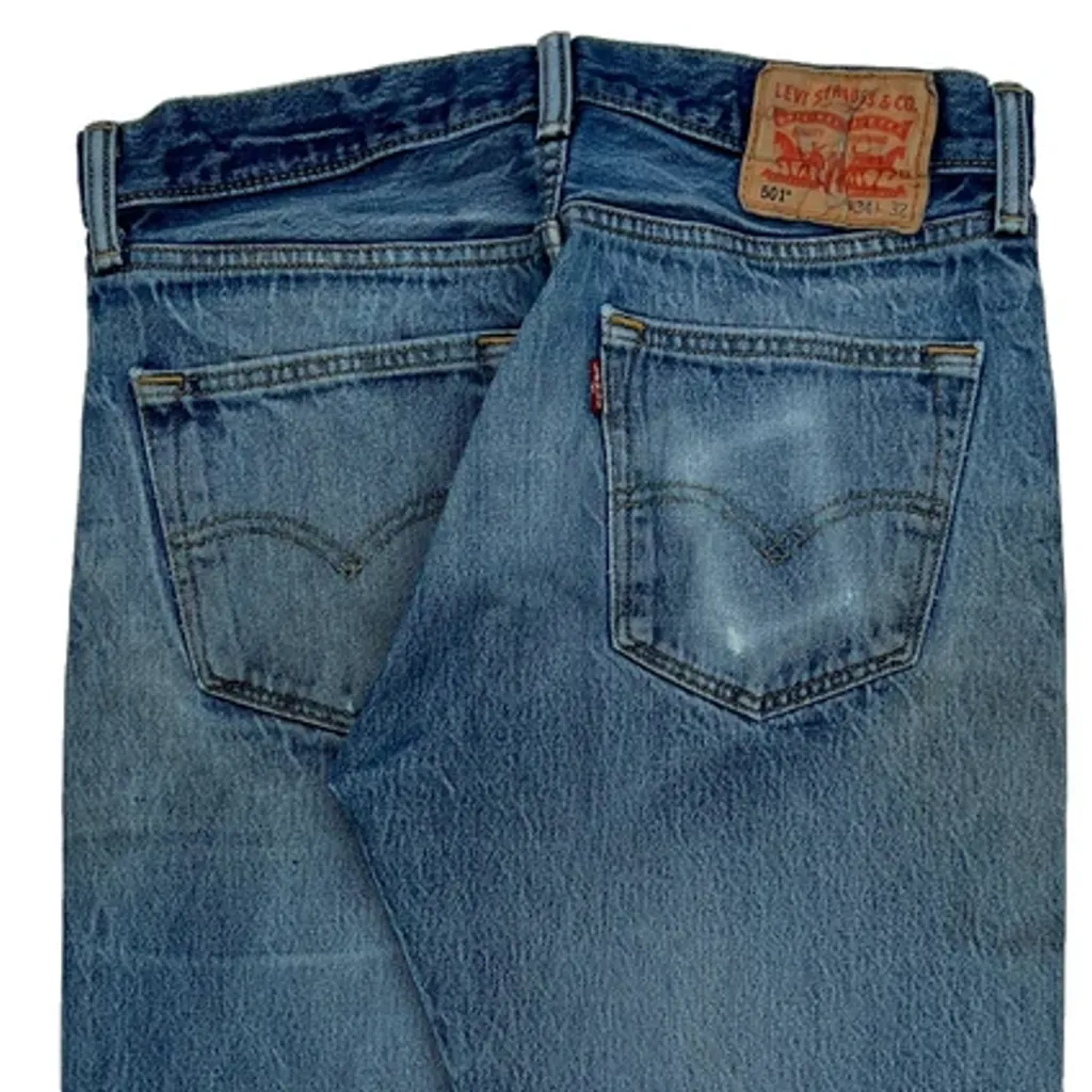 501 Levis Jeans - 30W 29L Blue Cotton - Image 8