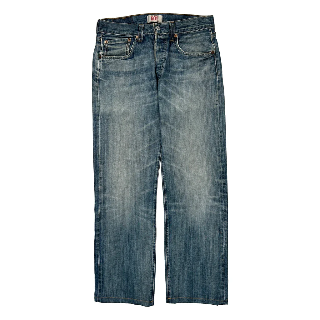 501 Levis Jeans - 31W 29L Blue Denim - Image 2