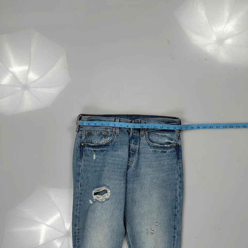 501 Levis Jeans - 31W 32L Blue Cotton - Image 3