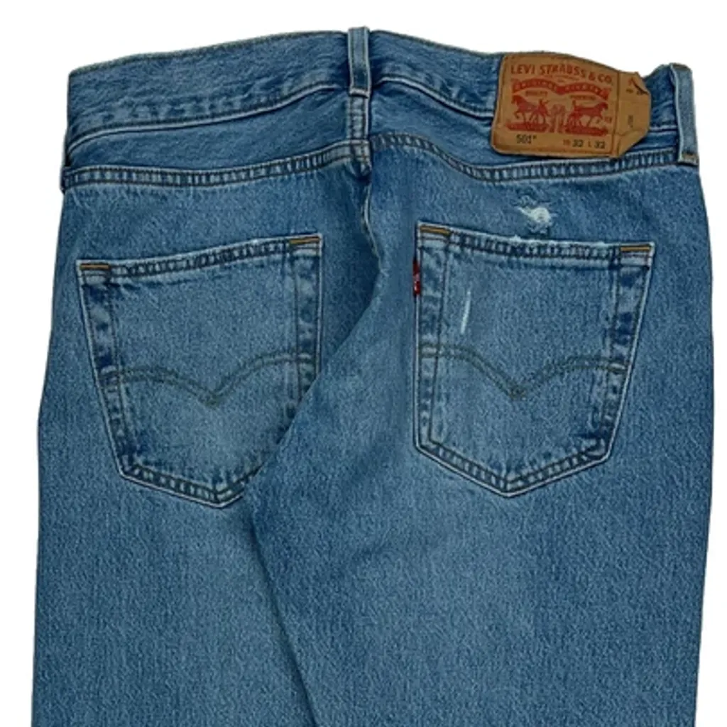 501 Levis Jeans - 31W 32L Blue Cotton - Image 7