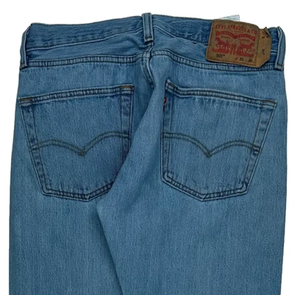 501 Levis Jeans - 31W 30L Blue Cotton - Image 8