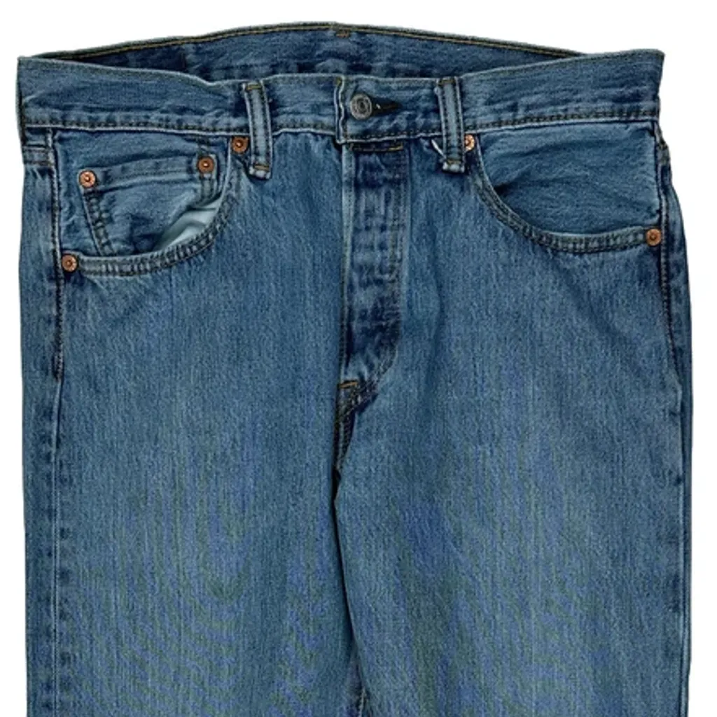 501 Levis Jeans - 32W 30L Blue Cotton - Image 10