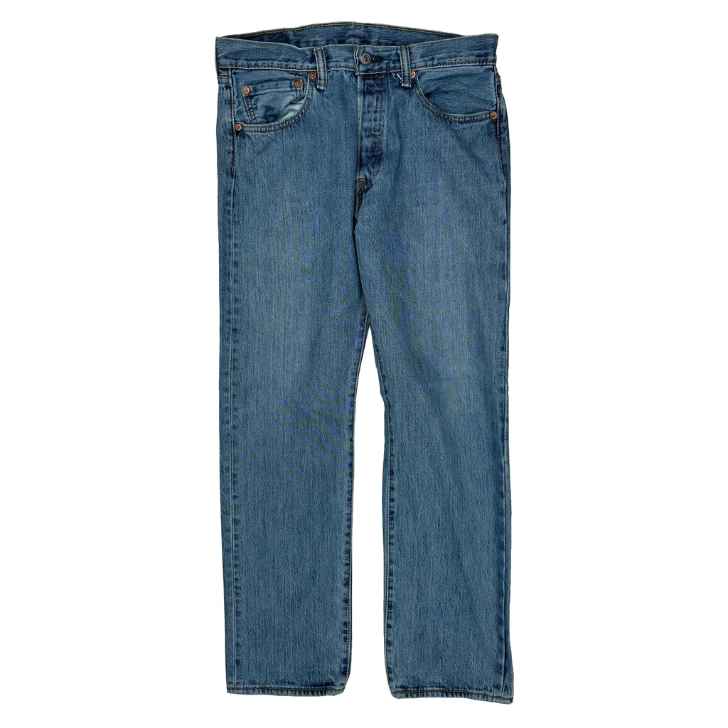 501 Levis Jeans - 32W 30L Blue Cotton - Image 2