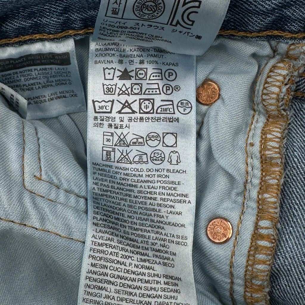501 Levis Jeans - 32W 30L Blue Cotton - Image 7