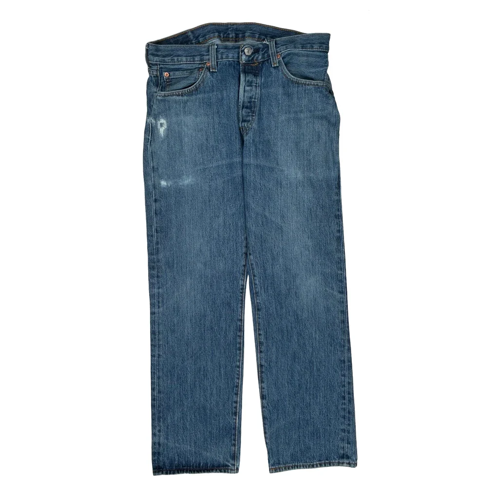 501 Levis Jeans - 32W 30L Blue Cotton - Image 2