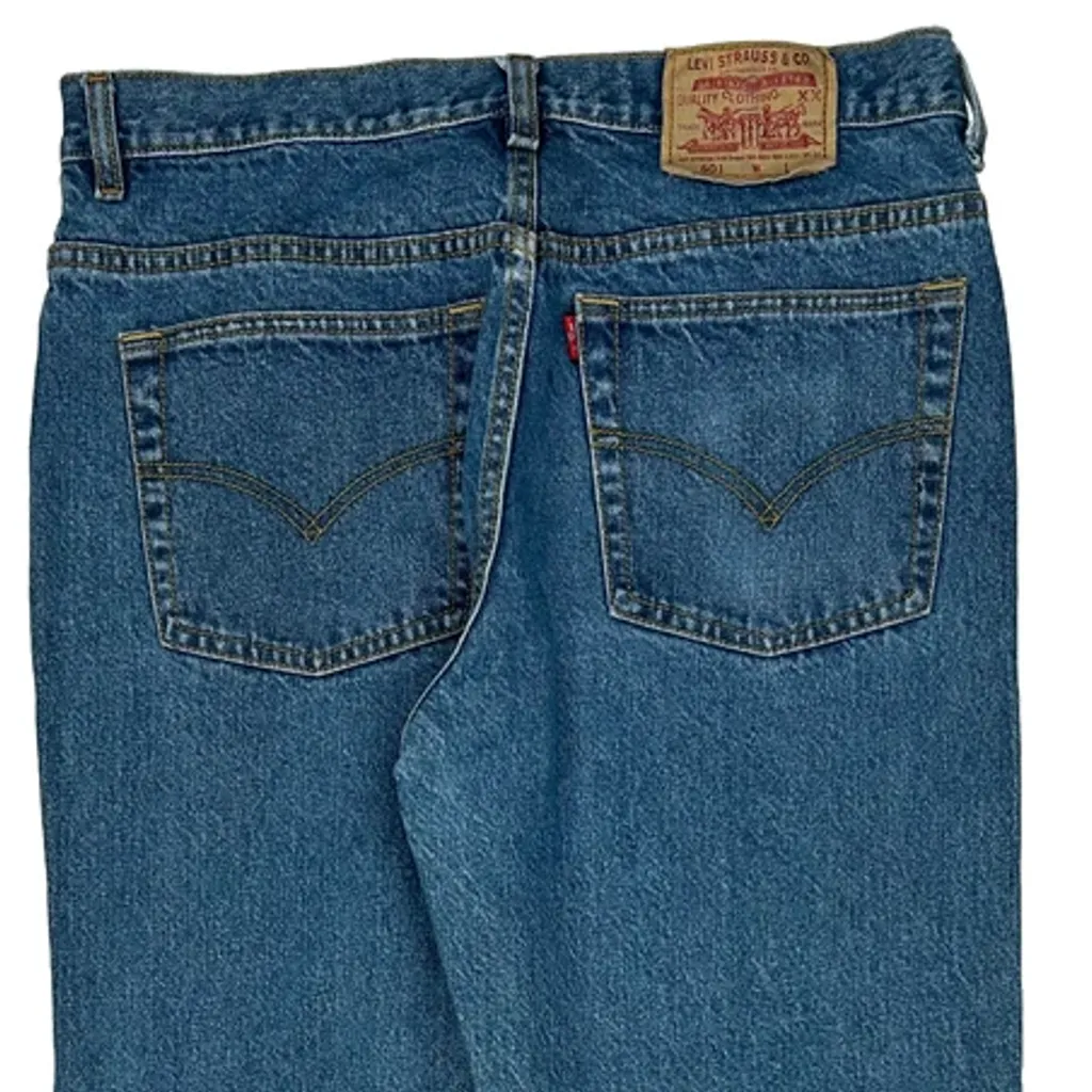 501 Levis Jeans - 32W 30L Blue Cotton - Image 8