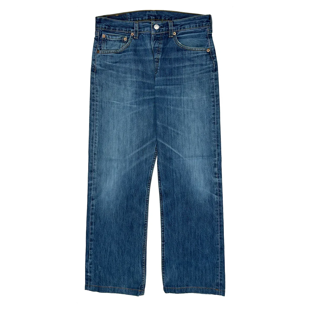 501 Levis Jeans - 32W 28L Blue Denim - Image 2