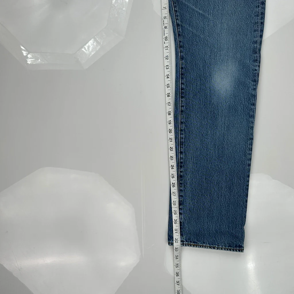 501 Levis Jeans - 34W 34L Blue Cotton - Image 5