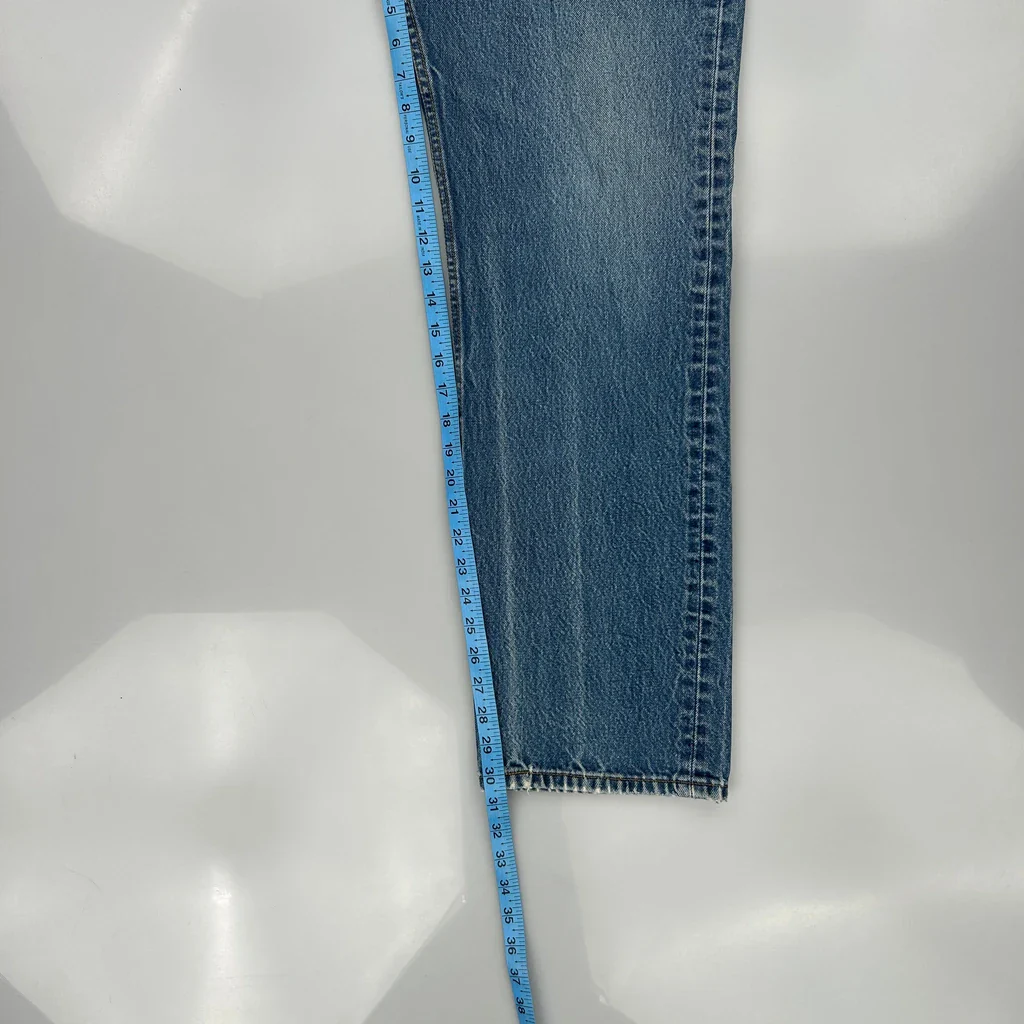 501 Levis Jeans - 32W 30L Blue Cotton - Image 5