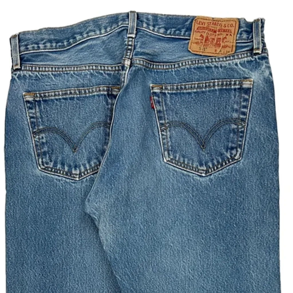 501 Levis Jeans - 32W 30L Blue Cotton - Image 8