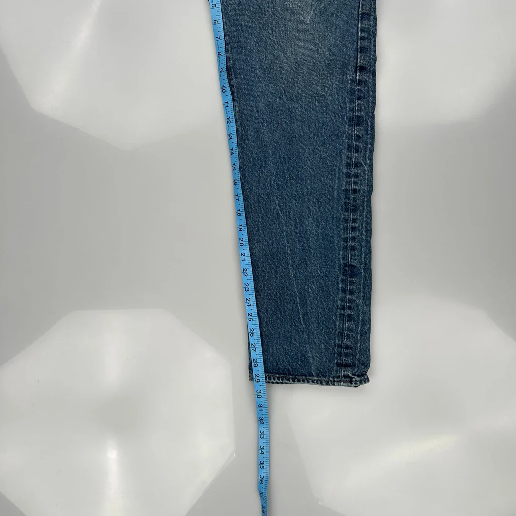 501 Levis Jeans - 32W 29L Blue Cotton - Image 5