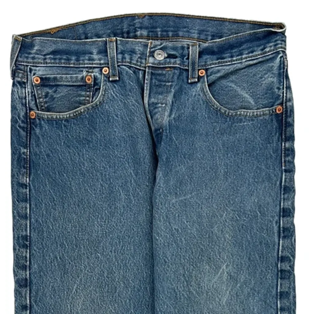 501 Levis Jeans - 32W 29L Blue Cotton - Image 9