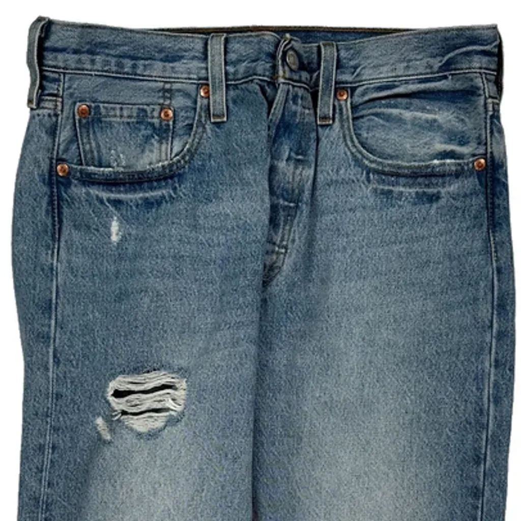 501 Levis Jeans - 32W 32L Blue Cotton - Image 9