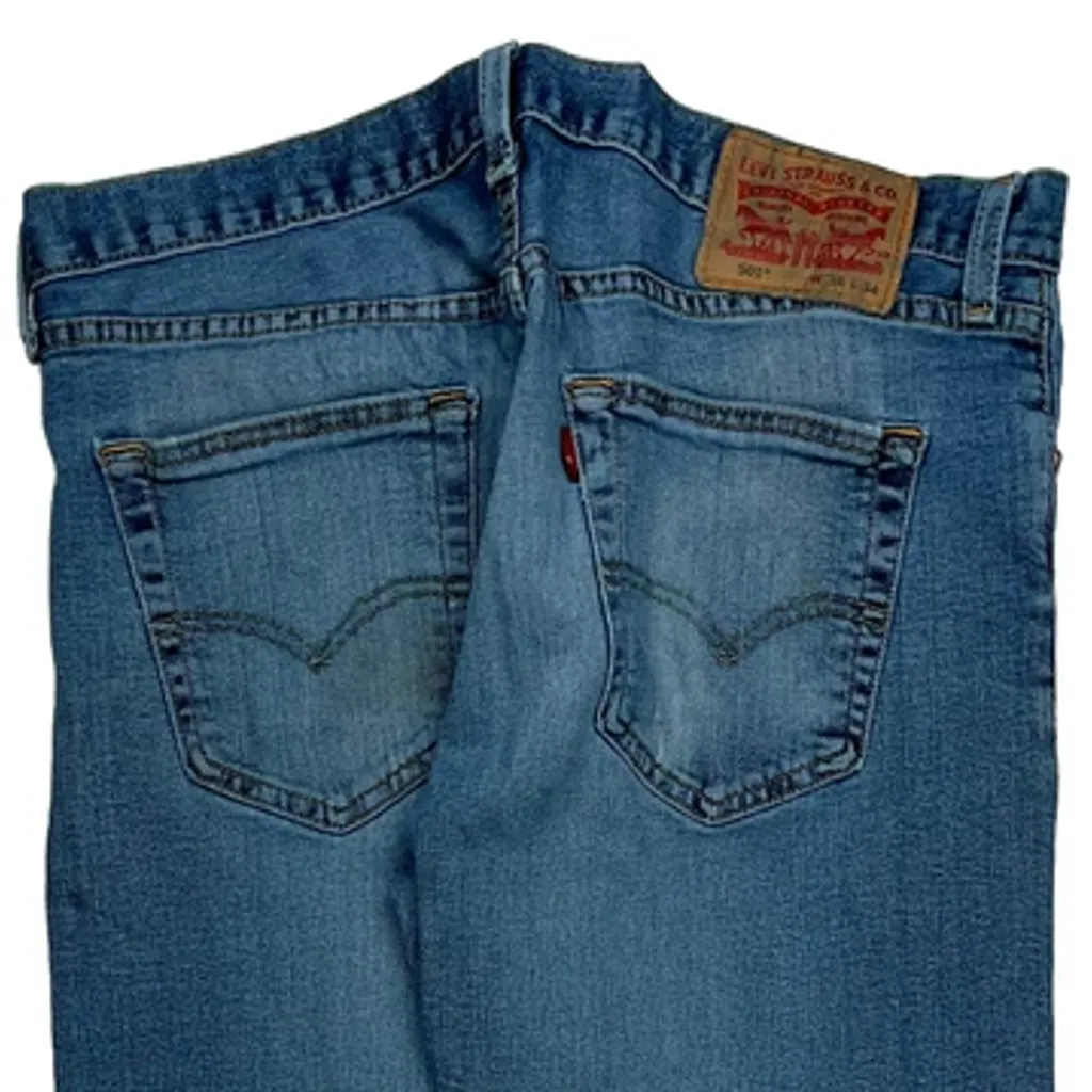 501 Levis Jeans - 32W 32L Blue Cotton - Image 7