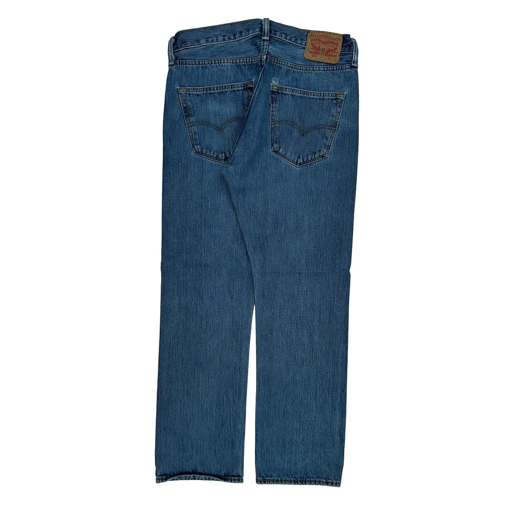 501 Levis Jeans - 32W 29L Blue Cotton