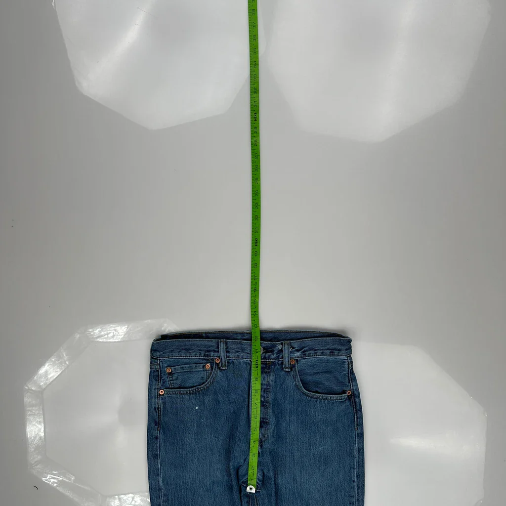 501 Levis Jeans - 32W 29L Blue Cotton - Image 4