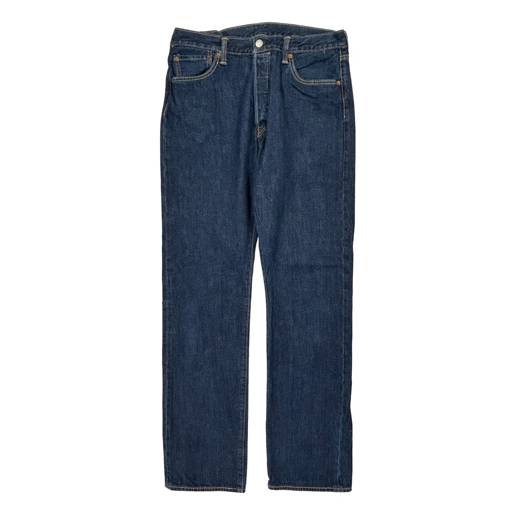 501 Levis Jeans - 32W 35L Blue Cotton - Image 2
