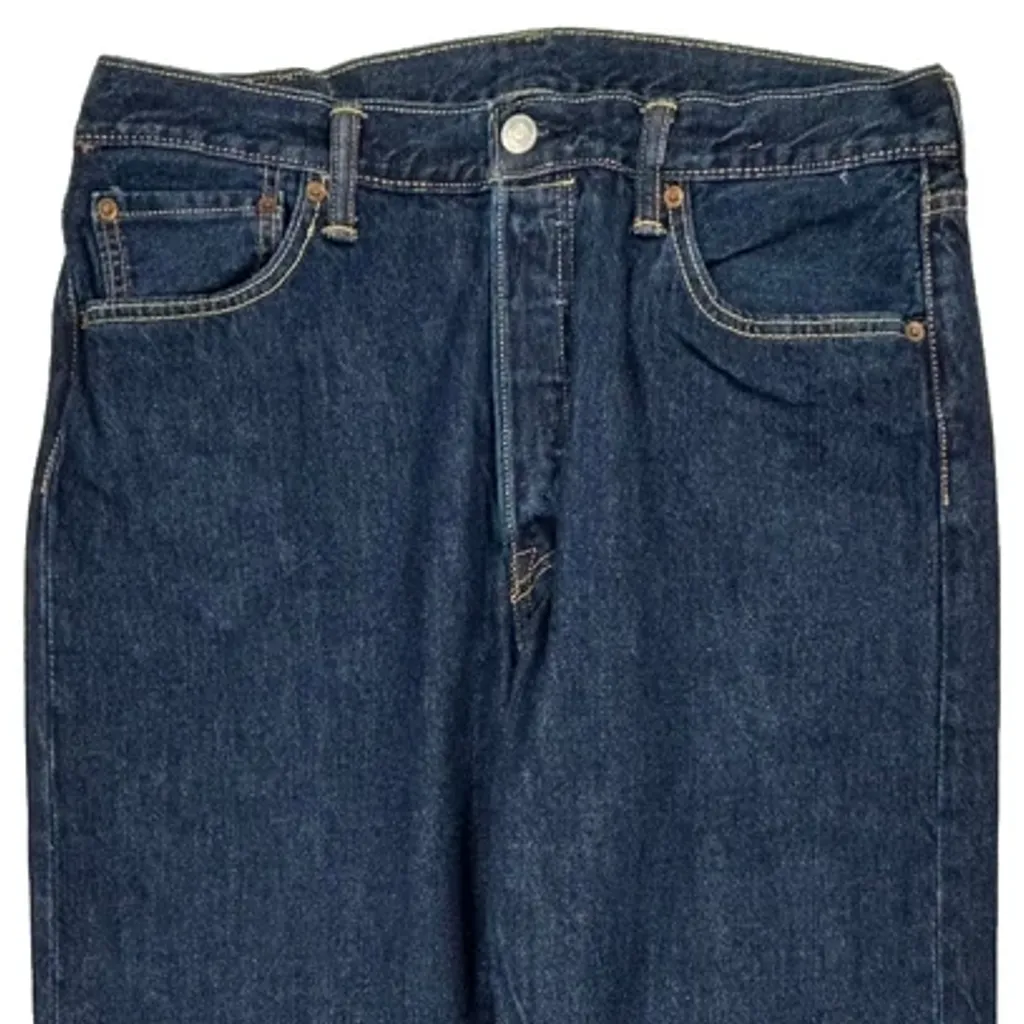 501 Levis Jeans - 32W 35L Blue Cotton - Image 9