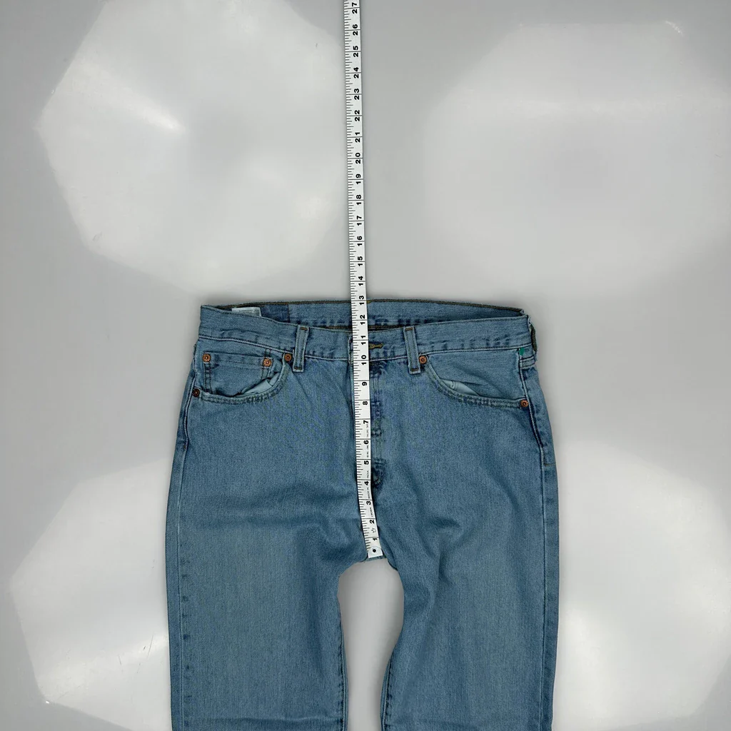 501 Levis Jeans - 33W 32L Blue Cotton - Image 4
