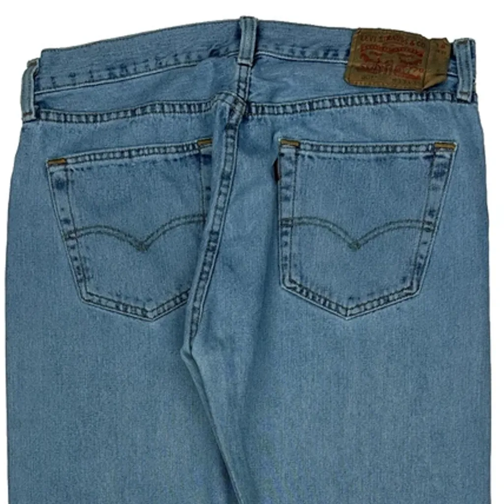 501 Levis Jeans - 33W 32L Blue Cotton - Image 9