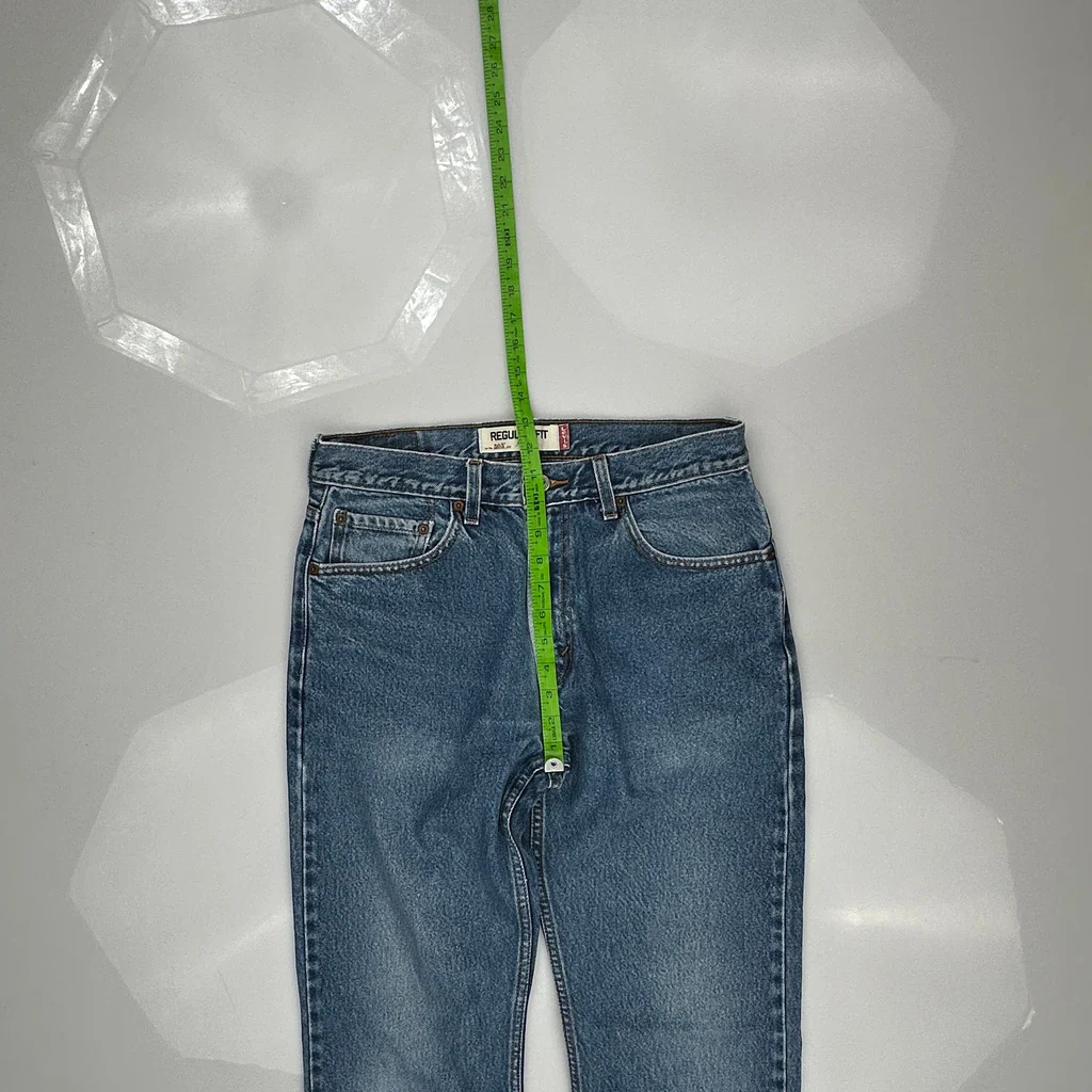 501 Levis Jeans - 33W 36L Blue Cotton - Image 4