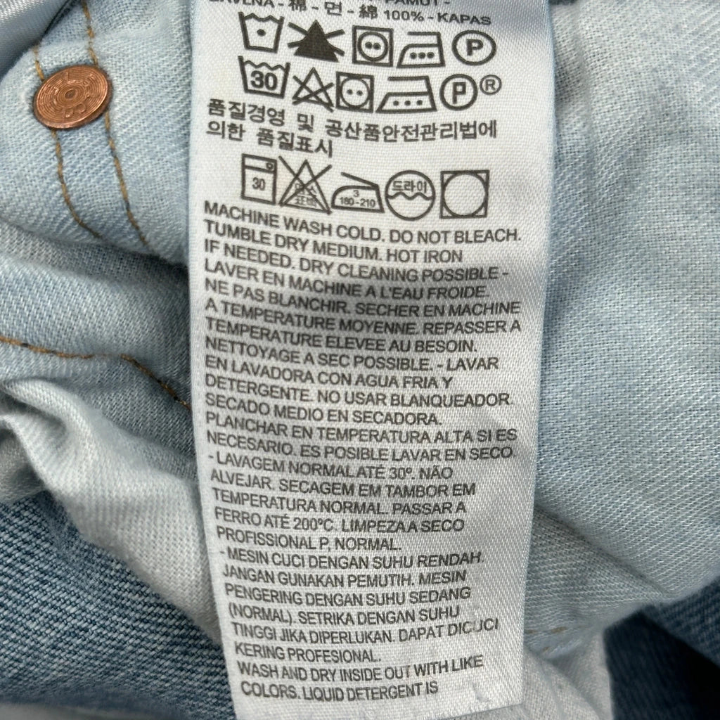 501 Levis Jeans - 33W 34L Blue Cotton - Image 6